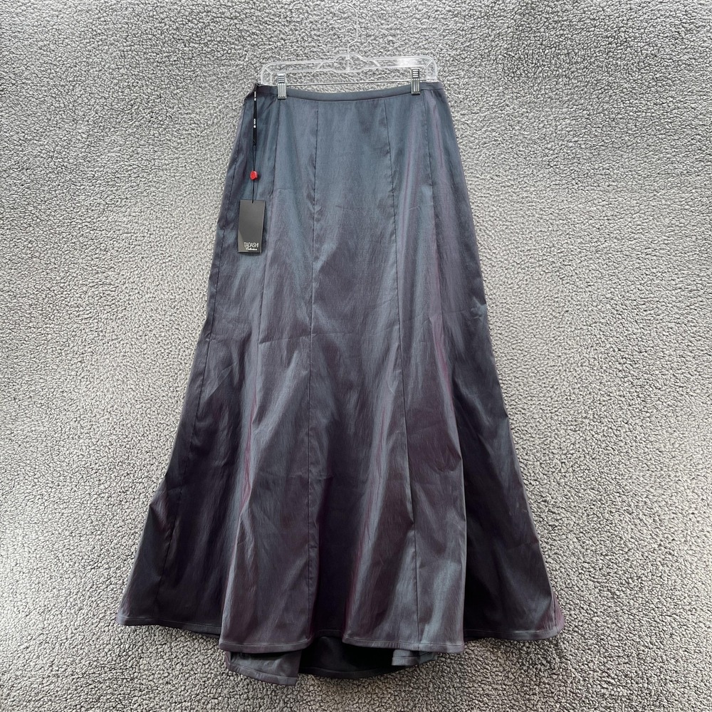 Tadashi Collection Skirt 14 Purple Blue Iridescent Trumpet Long Formal Maxi